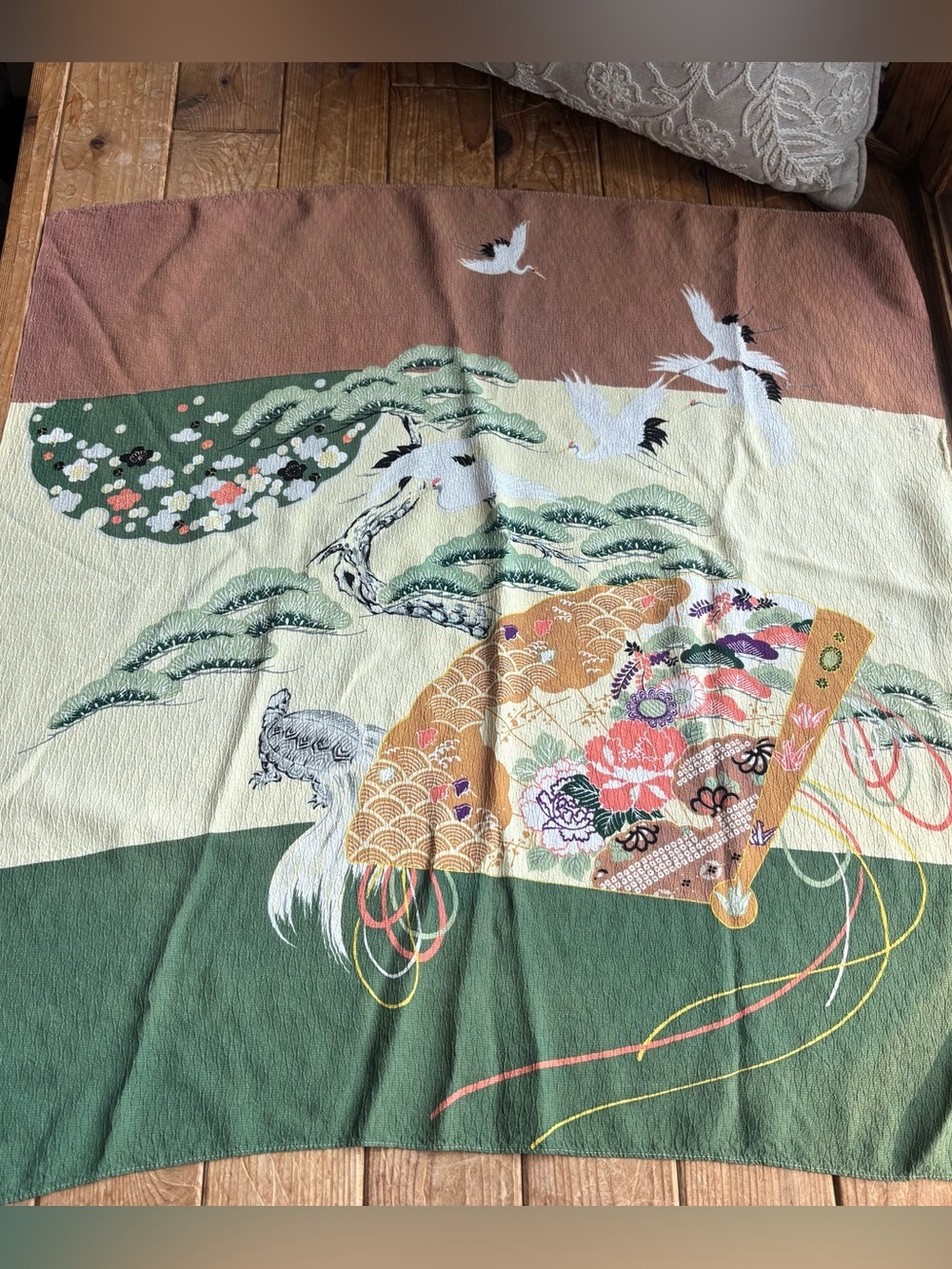 Japanese Style Square Multicolor Scarf